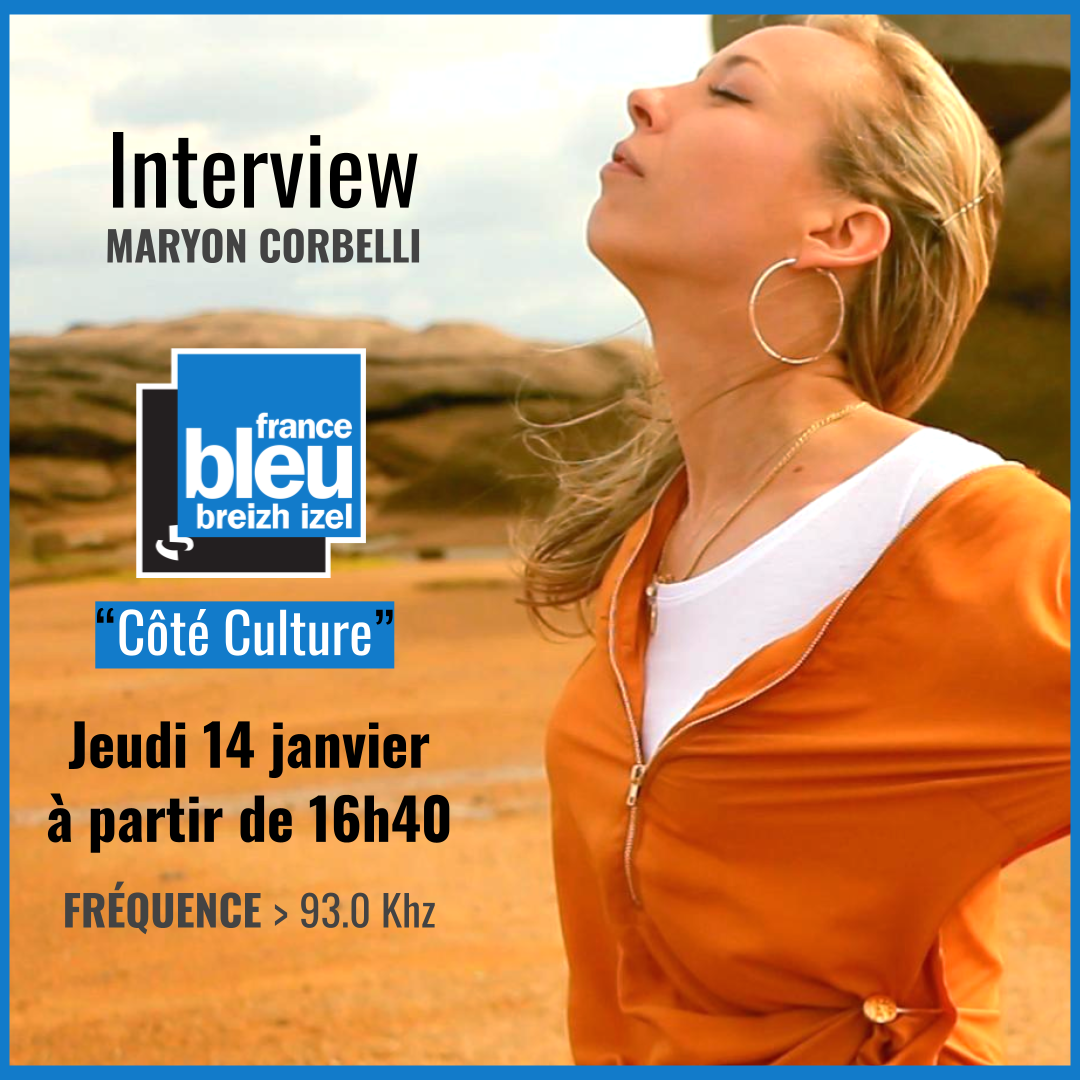 Interview Maryon Corbelli - France Bleu Breizh Izel - Emission Côté Culture - Jeudi janvier 2021