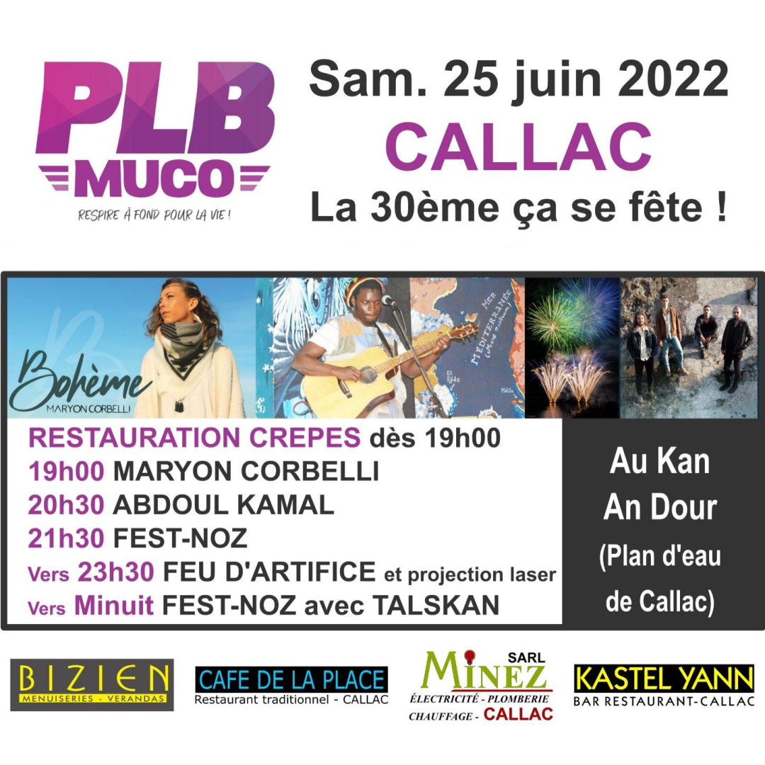 Concert Maryon Corbelli - PLB MUCO à Callac - 25 juin 2022 - Vaincre la Mucoviscidose