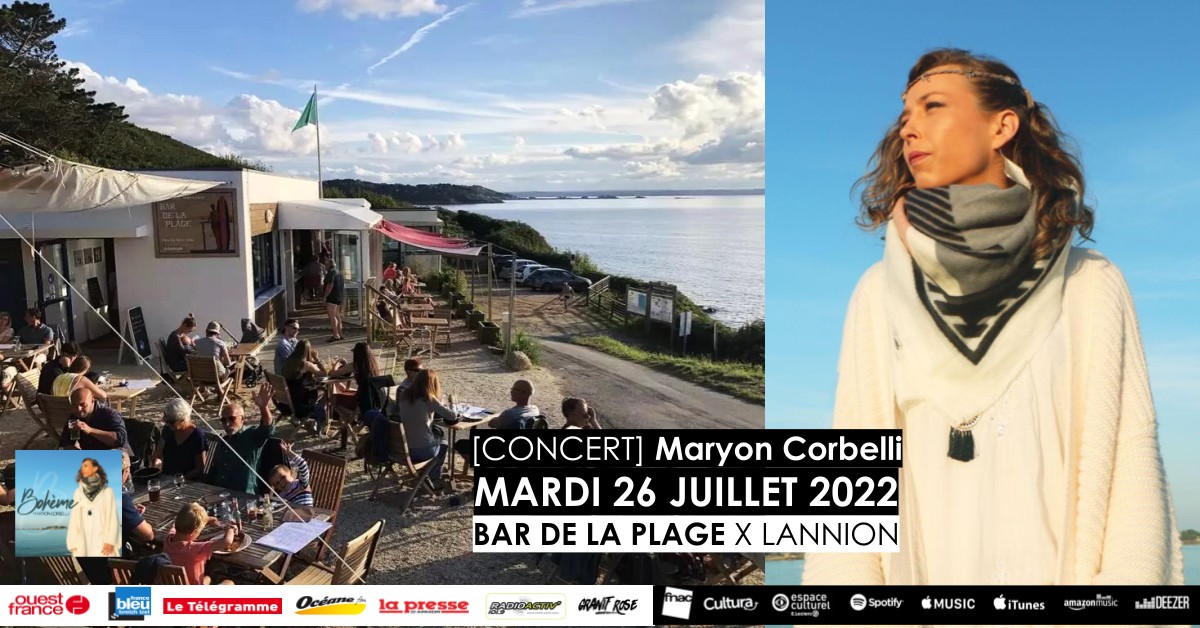Concert Maryon Corbelli - Bar de la Plage Beg Leguer Lannion – 26 Juillet 2022